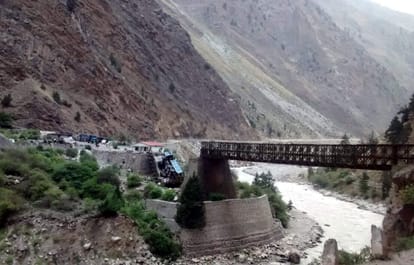 bridge break due to BRO loaded truck