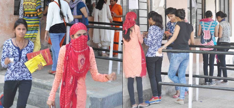 students applied online and offline for admission in faridabad