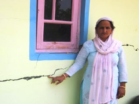 due to blasting houses in dangers in talli and jole village