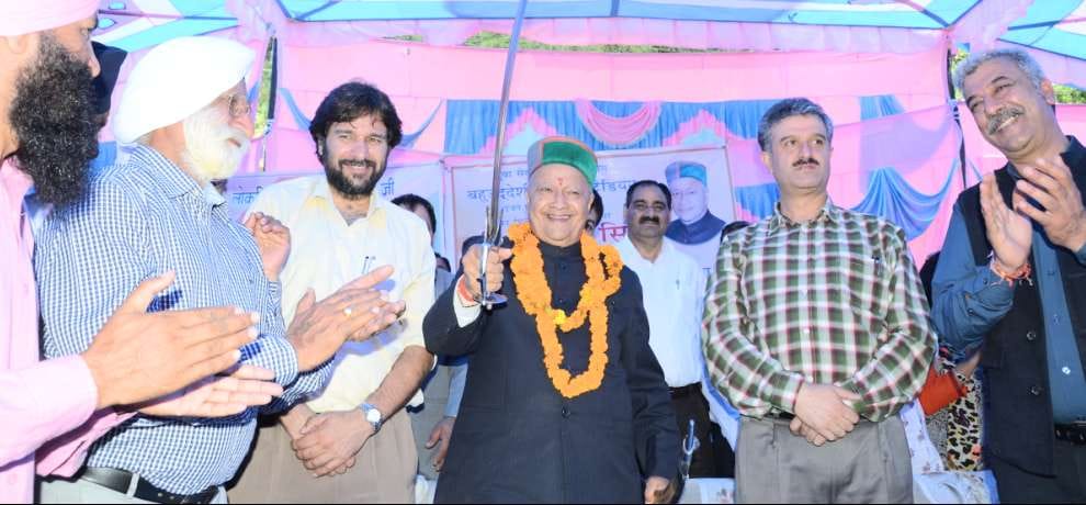 cm virbhadra singh laid foundation stone of sanjauli and lakkar bazar school