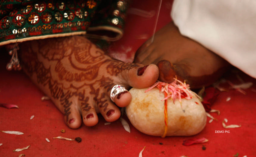 newly wed woman raped in front of her husband