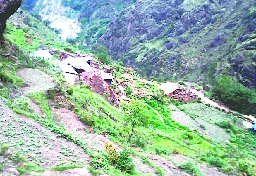 Darma valley with no rain in dry crops