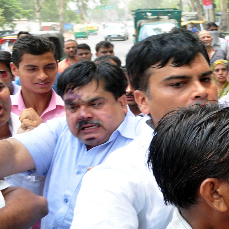ink threw on the Zonal incharge