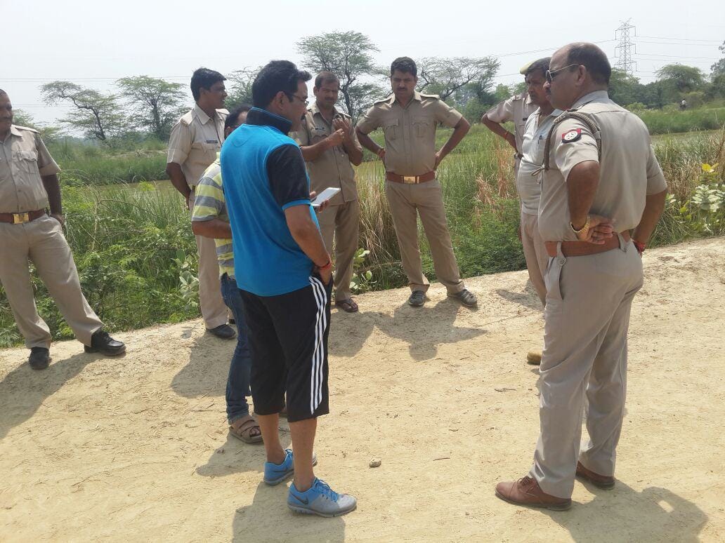 boys sink in indira canal in lucknow