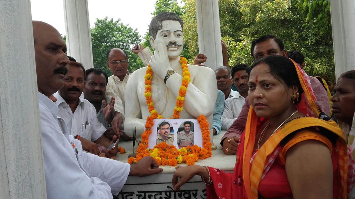 Tributes were paid to police