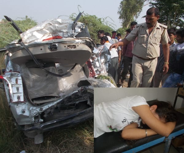 one died in an accident in BKT in Lucknow.