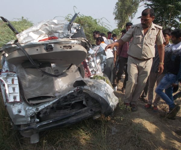 one died in an accident in BKT in Lucknow.