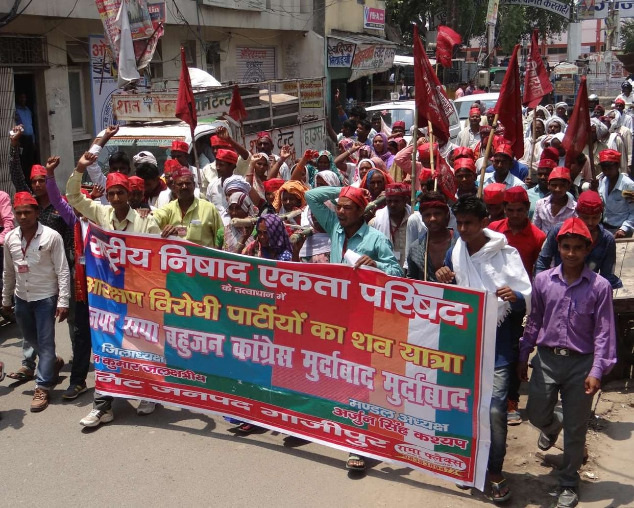 Staking out the funeral protest Nishad community