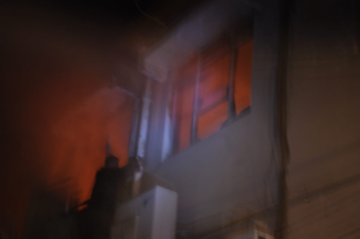 fire at private hospital, woman burnt