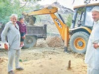 jcb, incroachment, villegers, relief, narnaul