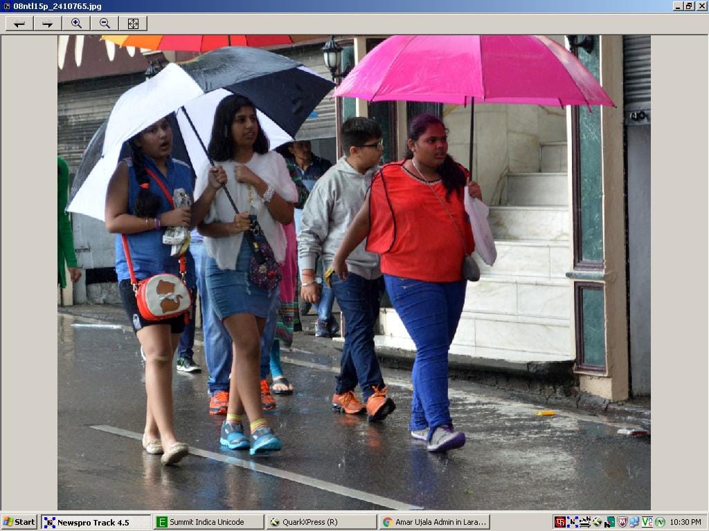 Hail fell in Nainital, rain Jmajm