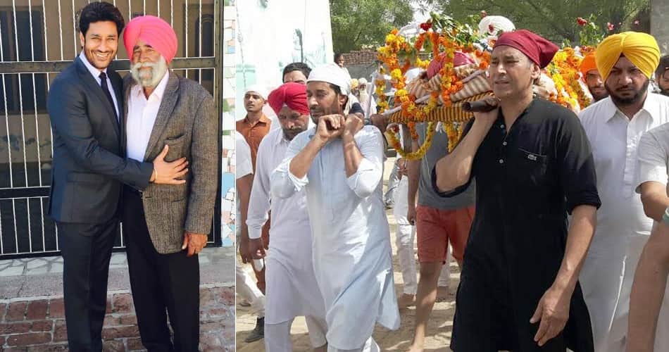 actor singer harbhajan mann father harnek singh funeral in bathinda