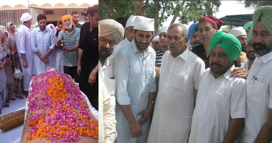 actor singer harbhajan mann father harnek singh funeral in bathinda
