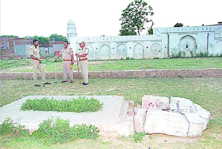 Tombs vandalized