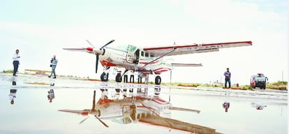 Air service opened for shimla after four years.