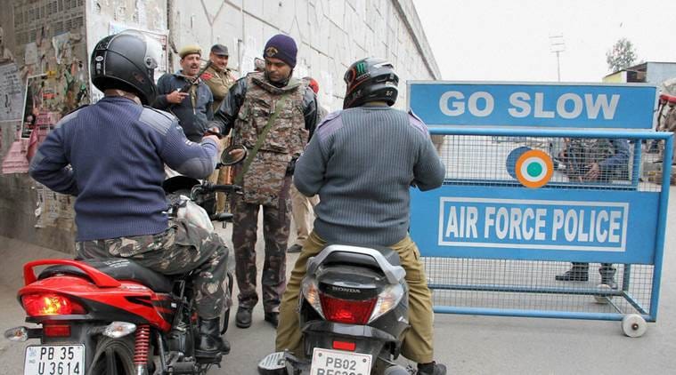 order to shot suspicious persons near pathankot airbase wall in punjab