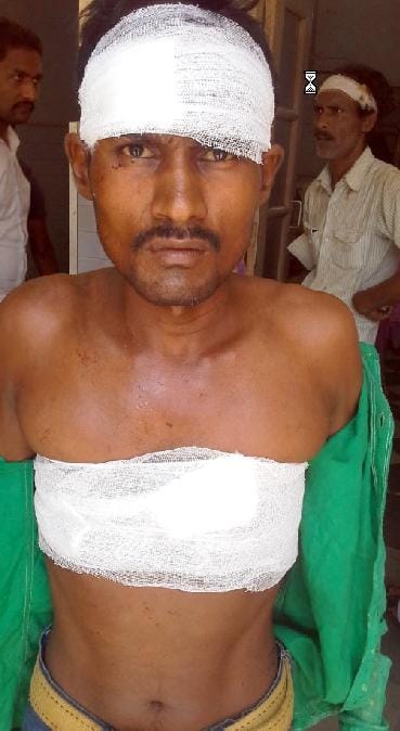 Gram Panchayat member with knives Smooth