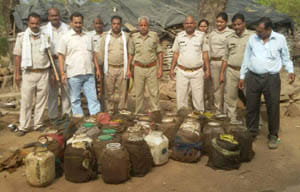125 lt alchohol recovered