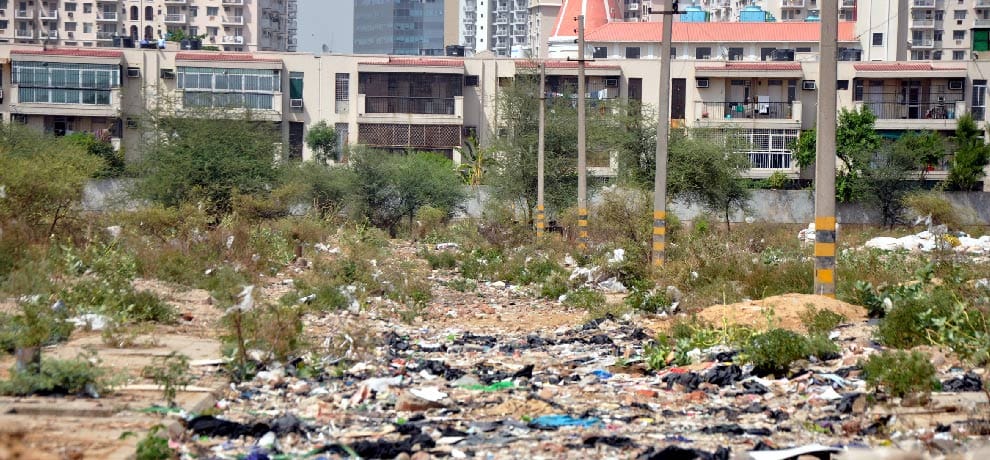 part of the city became Debris, dirt and dumping station of corpses