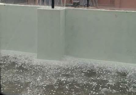 storm and hailstone in dehradun.