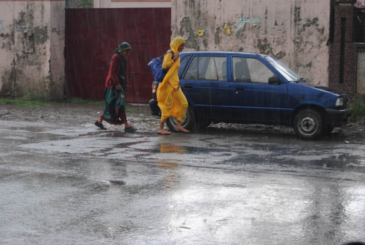 heavy rain after storm in dehradun