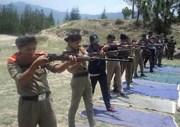 NCC cadets learned firing