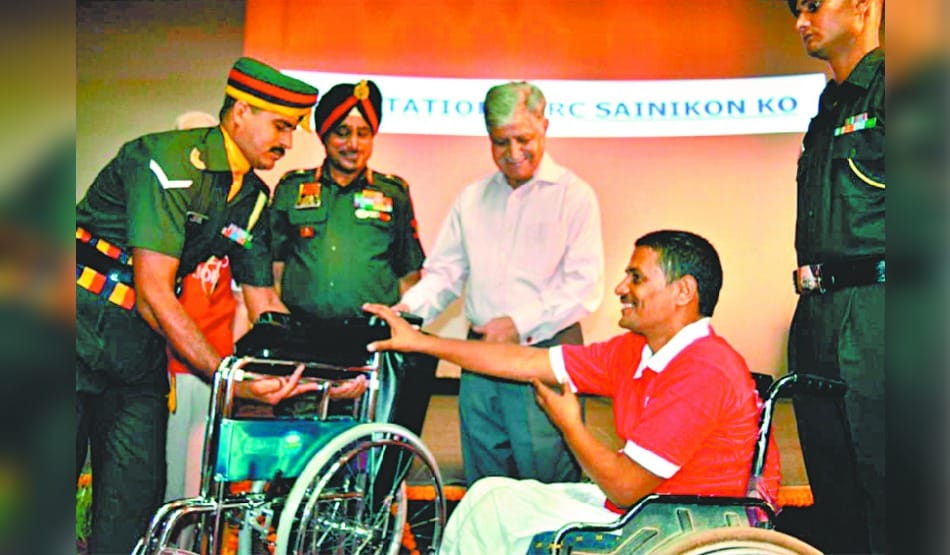 honored of Disabled soldiers in war wounded foundation rally