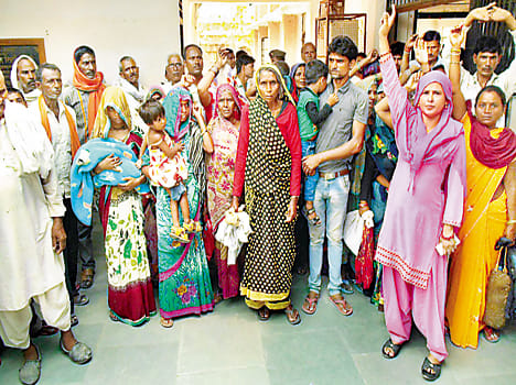 Kotedar domineering torn ration cards in the tehsil Day