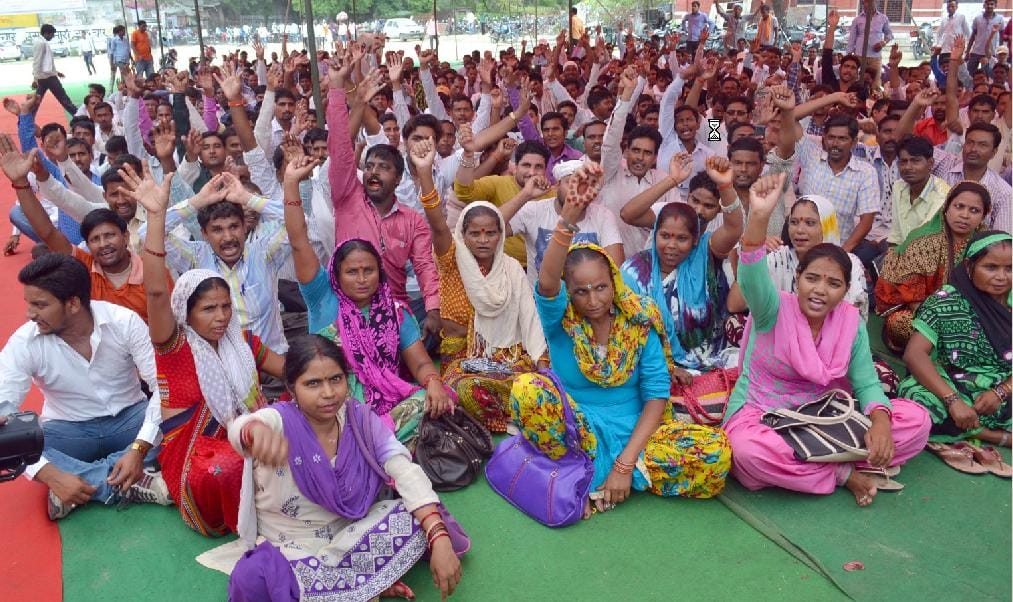 Panchayat Raj encompass Council, office locks hanging on