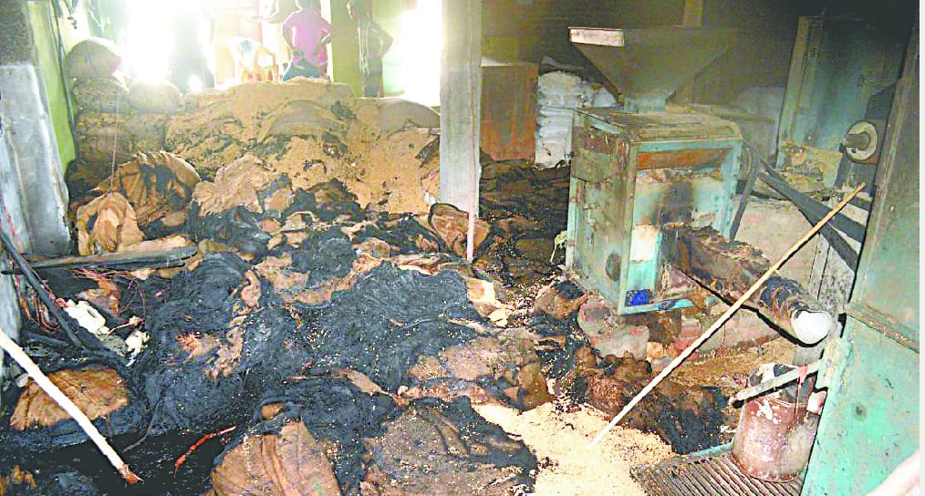 Mini Flour Mill fires, the loss of lakhs