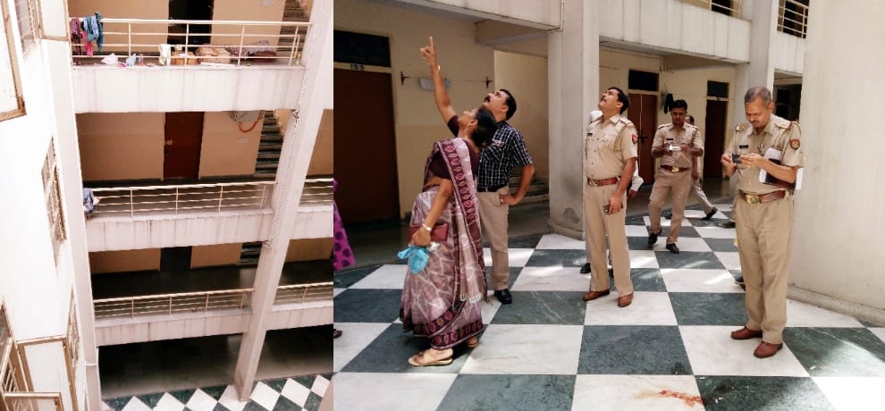 mba student fallen frome kite college girls hostel