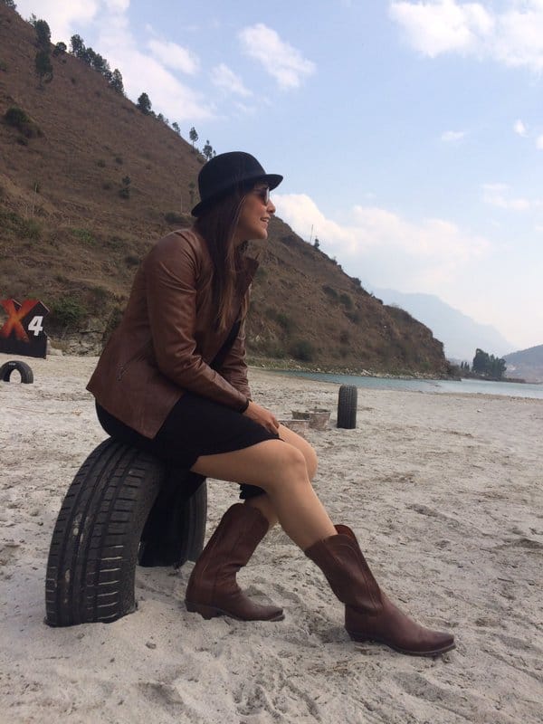 Neha Dhupia spotted holiday avatar in spain