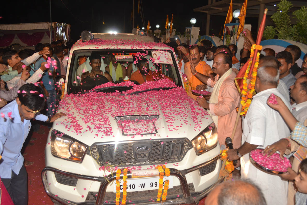 Rath Yatra in the district of grand welcome