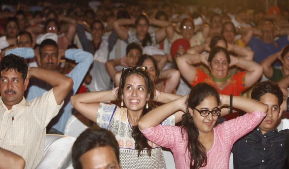 impressive debut of Yoga Mega Fest with sri sri RaviShankar