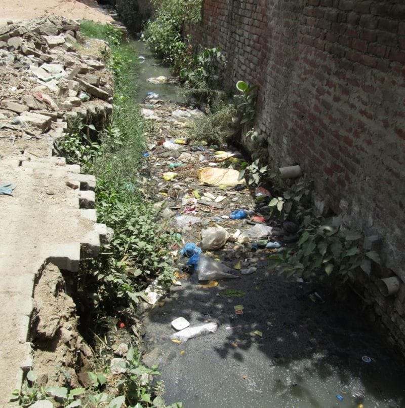 The rain did not come clean drains