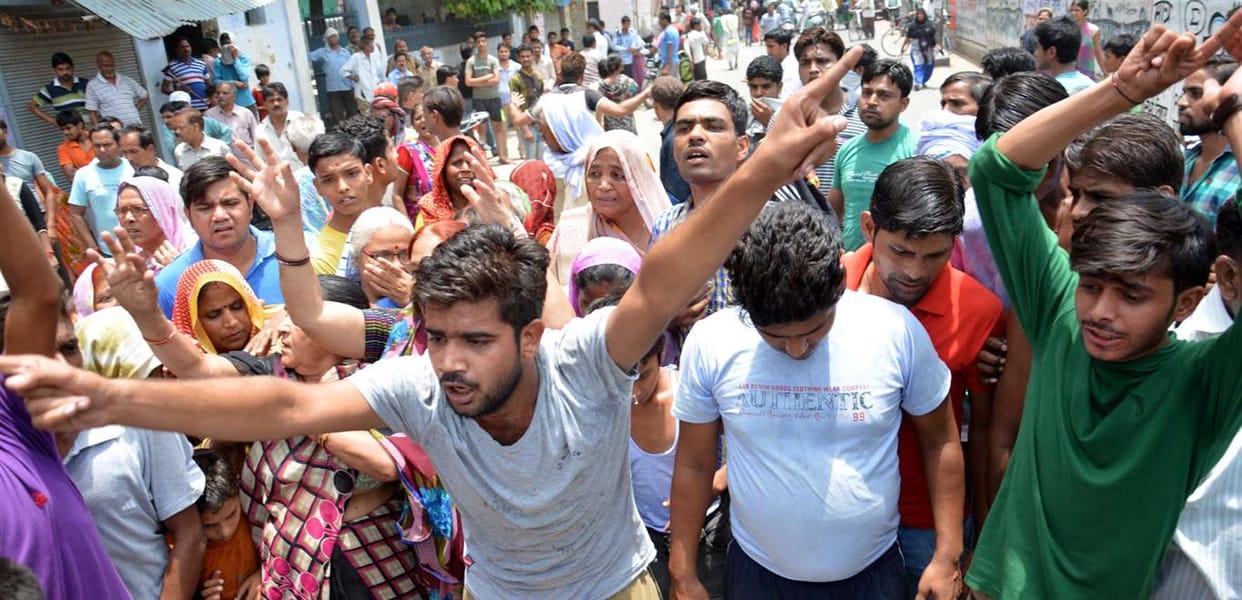 The young man died in Aligarh police oppression , organically