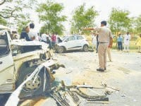 car accident, car, onedied, seven injured, fatehabad, harayana 