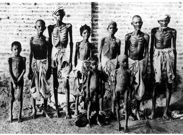 when britishers let 10 Lac Indian die during drought