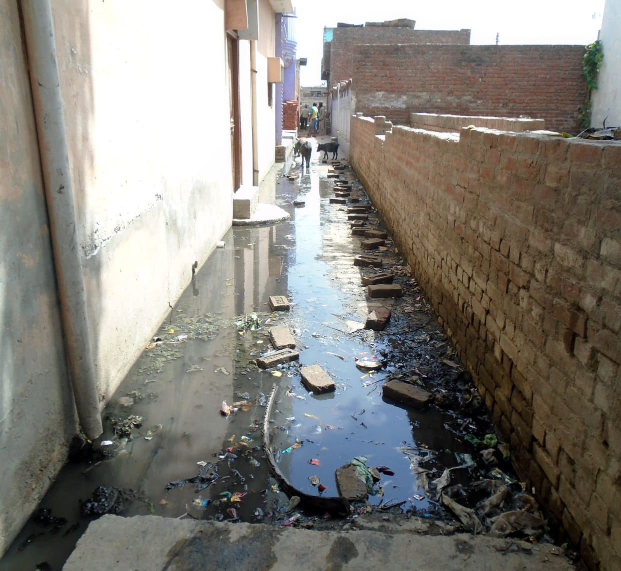 Even before the rain waterlogging