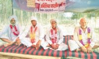 four old men held hunger strike, fatehabad, harayana