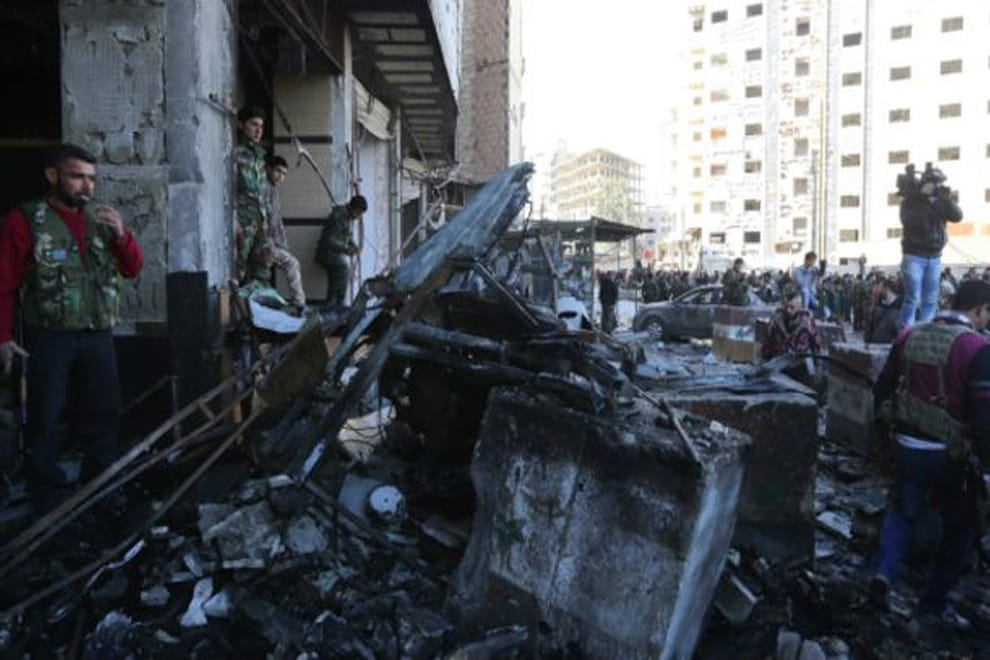 syria bombing and 12 people killed