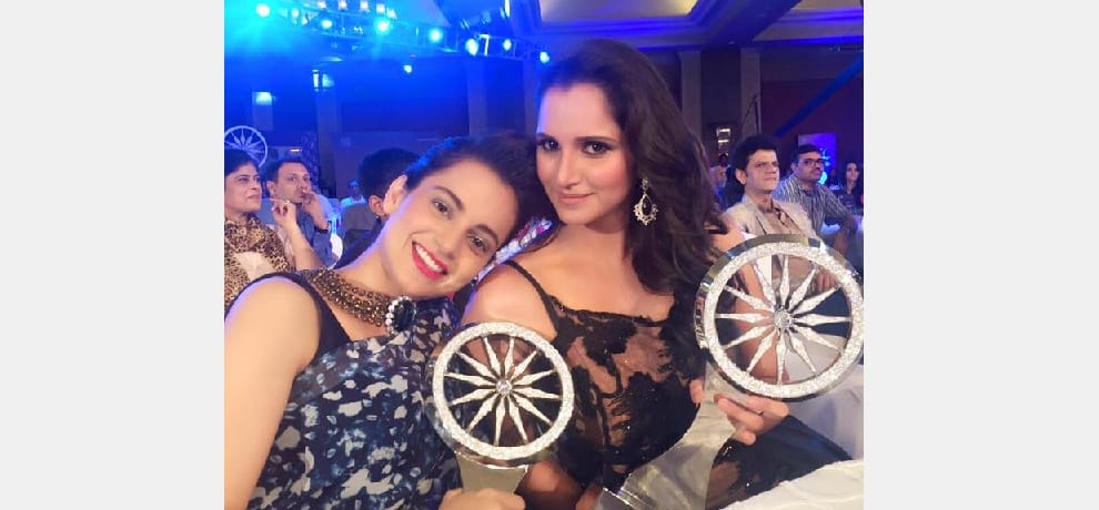 Indian of the year award to Kangana Ranaut.