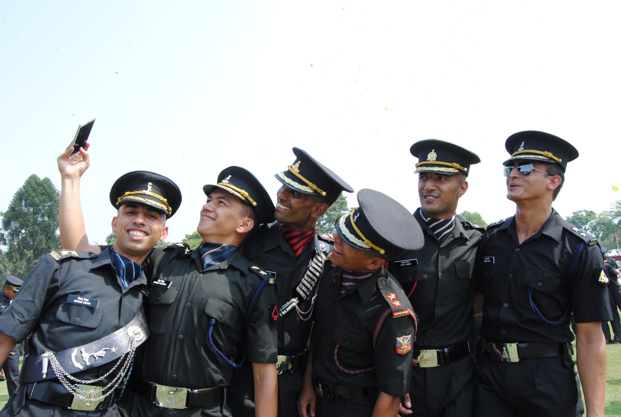 passing out parade photos of indian military academy.