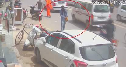 pipli blast: suspicious person captured in CCTV camera