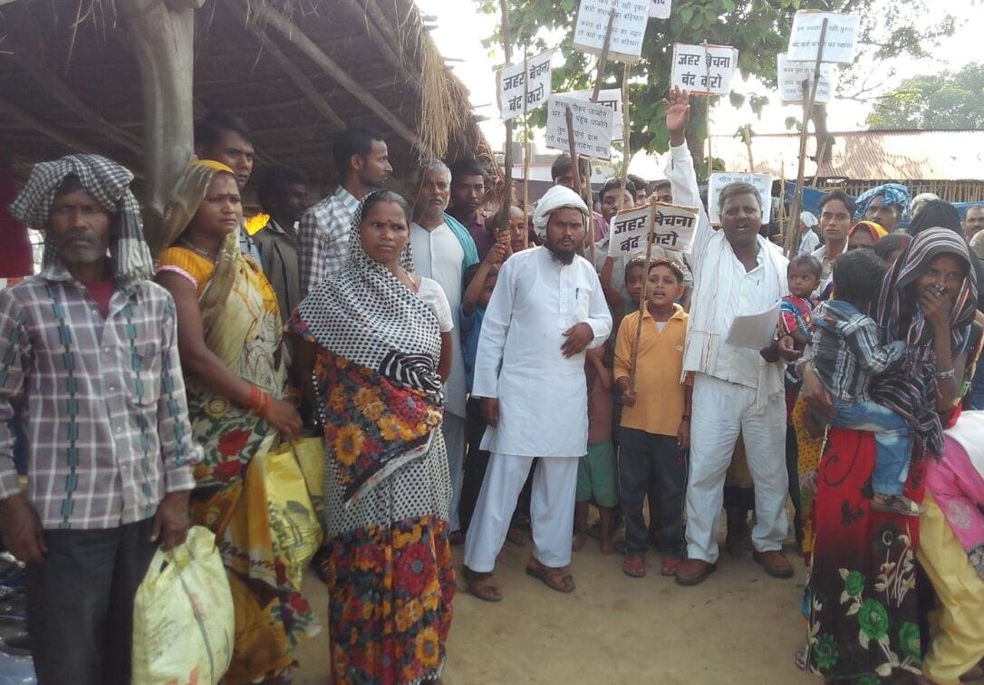 villeghers protest for raw liquor
