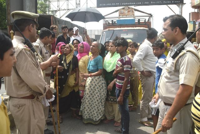 The women were then blocked the motorway transformer