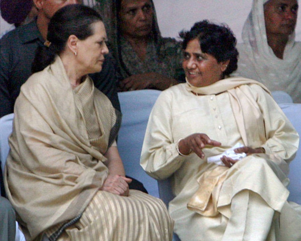 friendship between indian national congress and bahujan samaj party by terror of bjp
