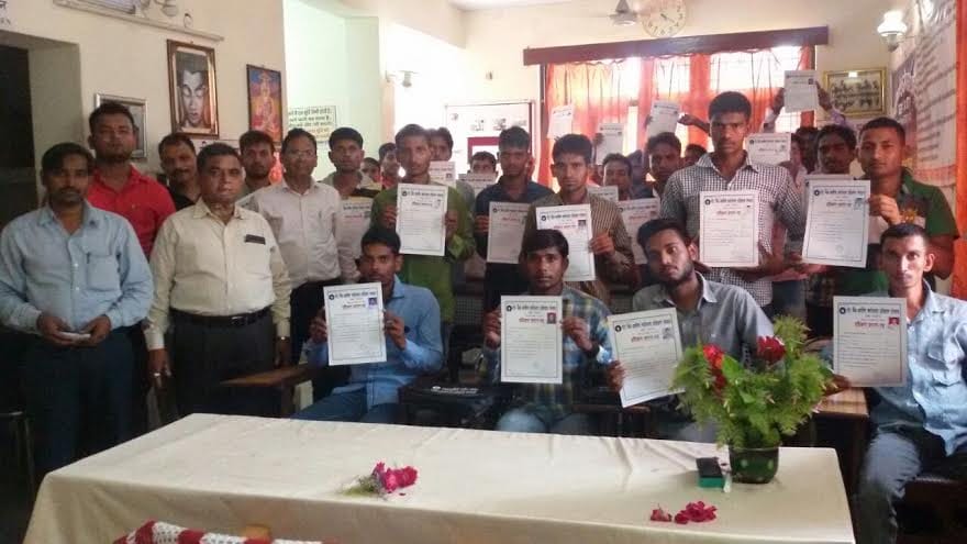 The completion of driving training