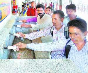 Water supply and electricity were disrupted at railway station