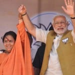 uma bharti and narendra modi